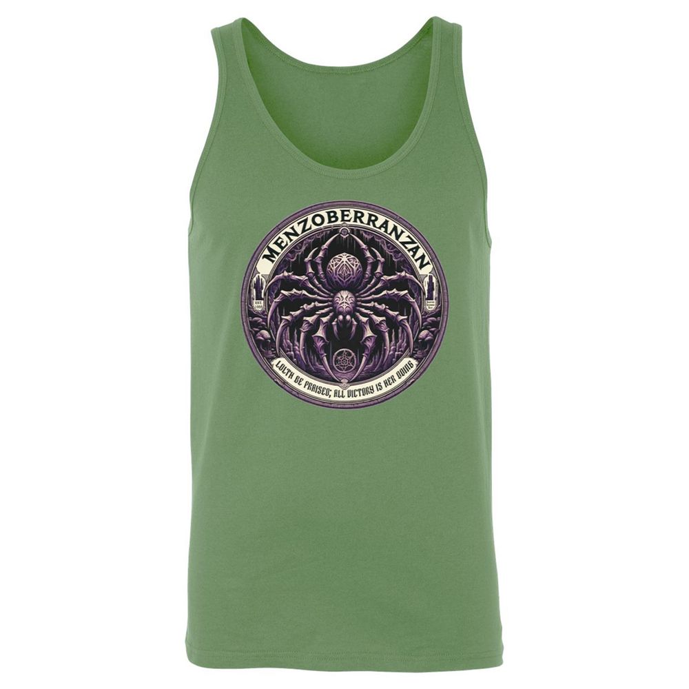Menzoberranzan Lolth Be Praised Unisex Jersey Tank - Leaf - 10