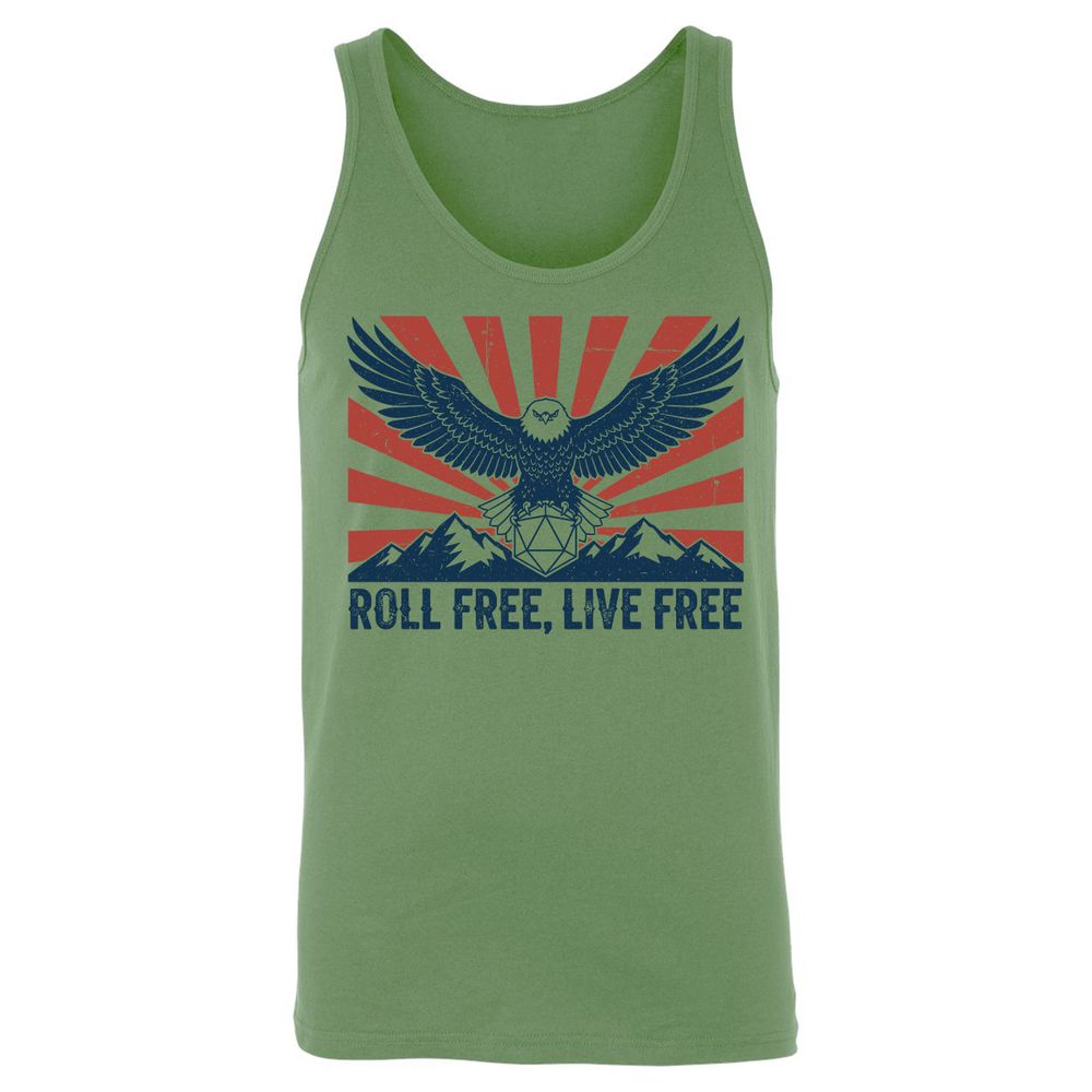 Roll Free, Live Free Unisex Jersey Tank - Leaf - 10