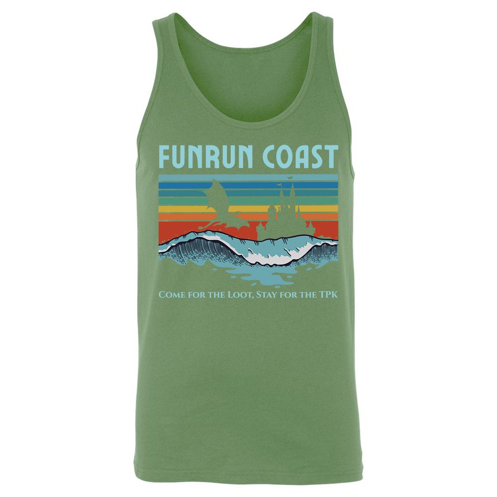 FUNRUN COAST Unisex Jersey Tank - Leaf - 10