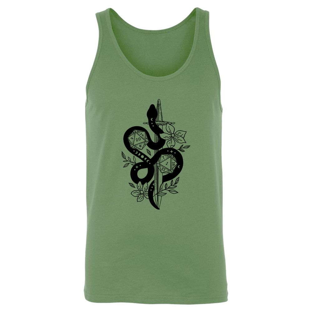 D20 Snake and Sword - Leaf - 10