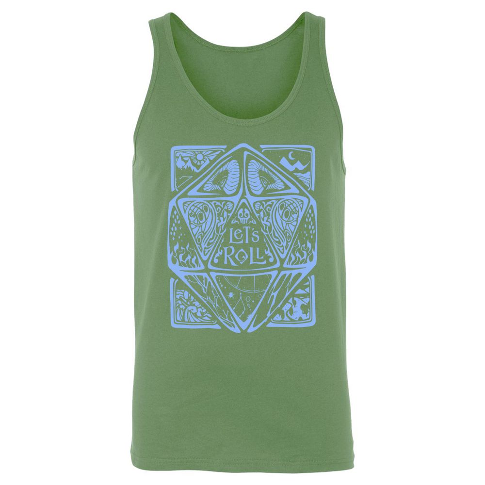 Let's Roll Unisex Jersey Tank - Leaf - 10