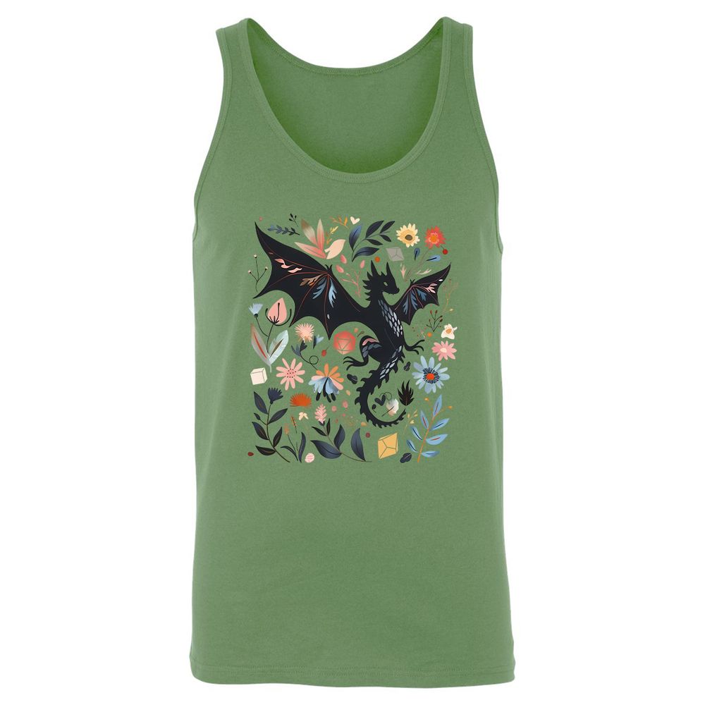 Floral DnD Dragon - Leaf - 10
