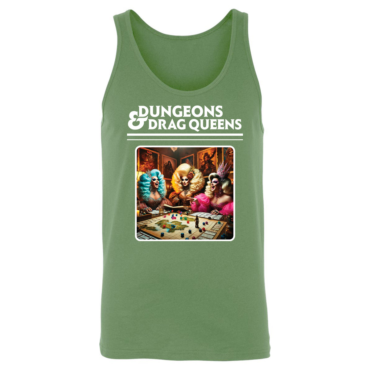 Dungeons & Drag Queens Unisex Jersey Tank - Leaf - 10