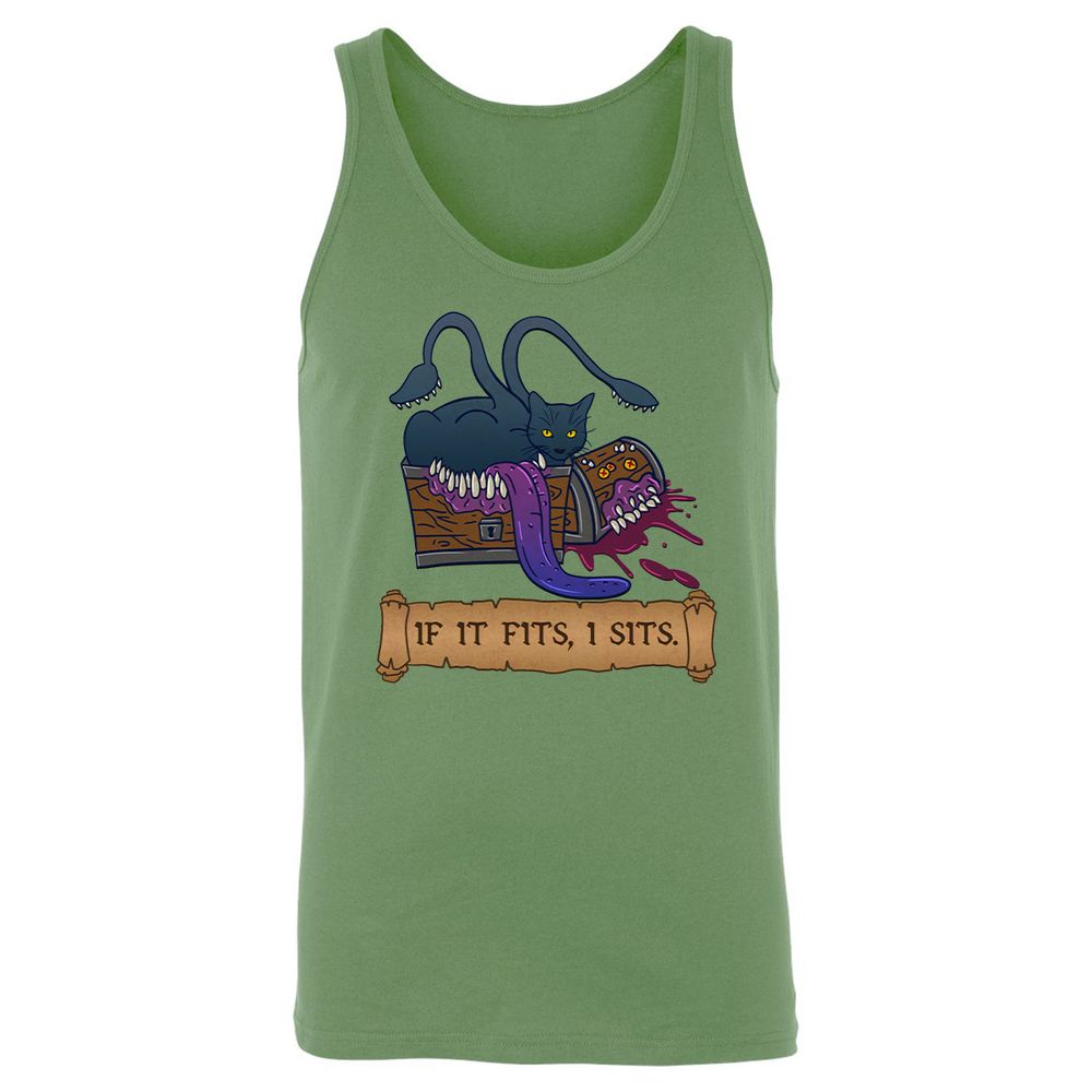 If It Fits I Sits Unisex Jersey Tank - Leaf - 10