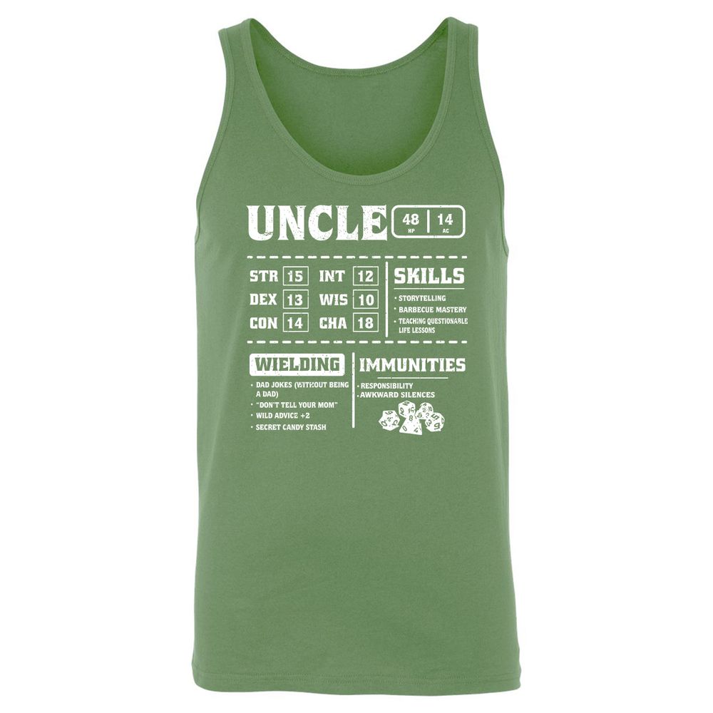 Uncle Stats Unisex Jersey Tank - Leaf - 10