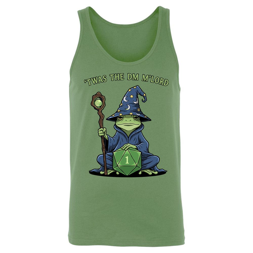Twas the DM M’lord Unisex Jersey Tank - Leaf - 10