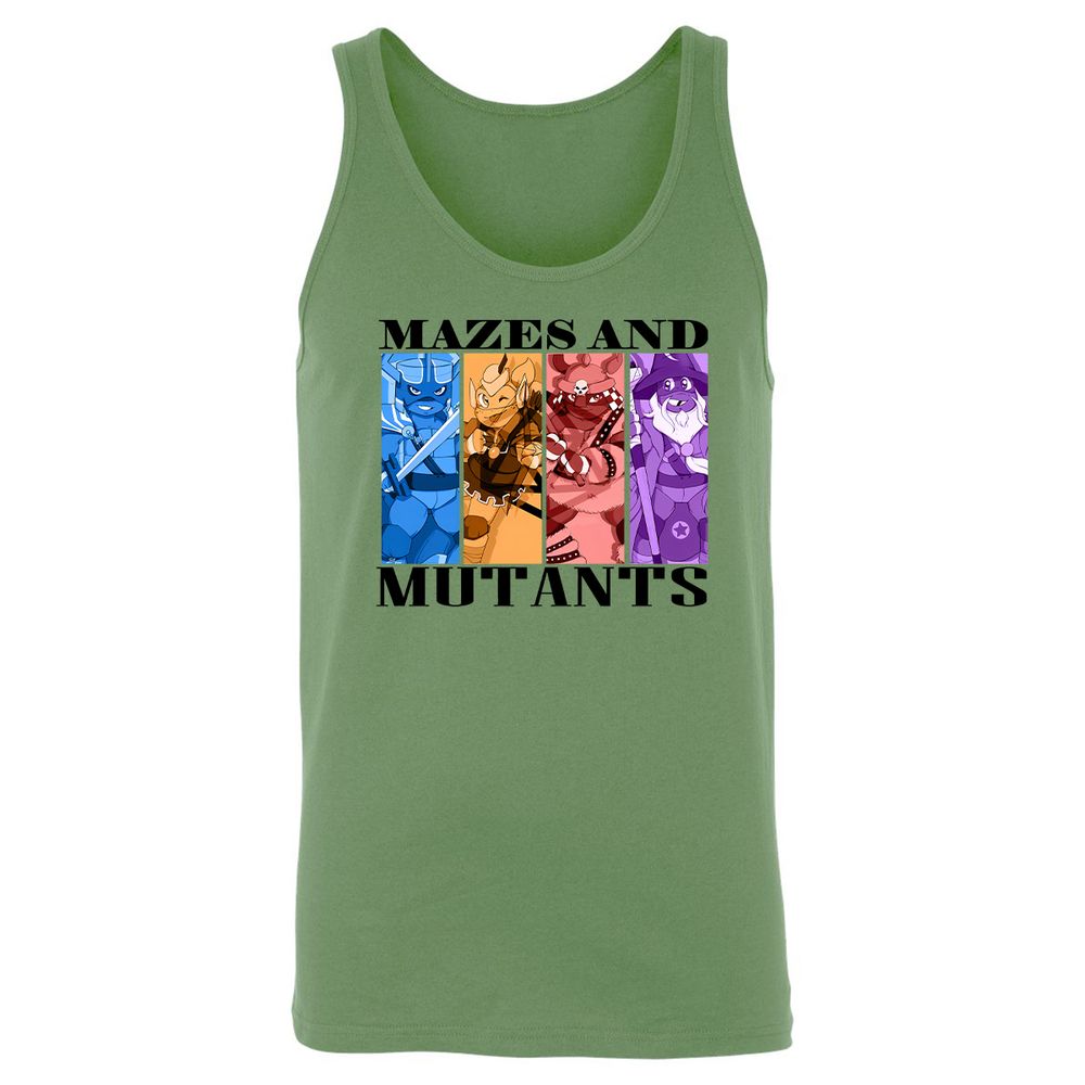 Mazes & Mutants Unisex Jersey Tank - Leaf - 10