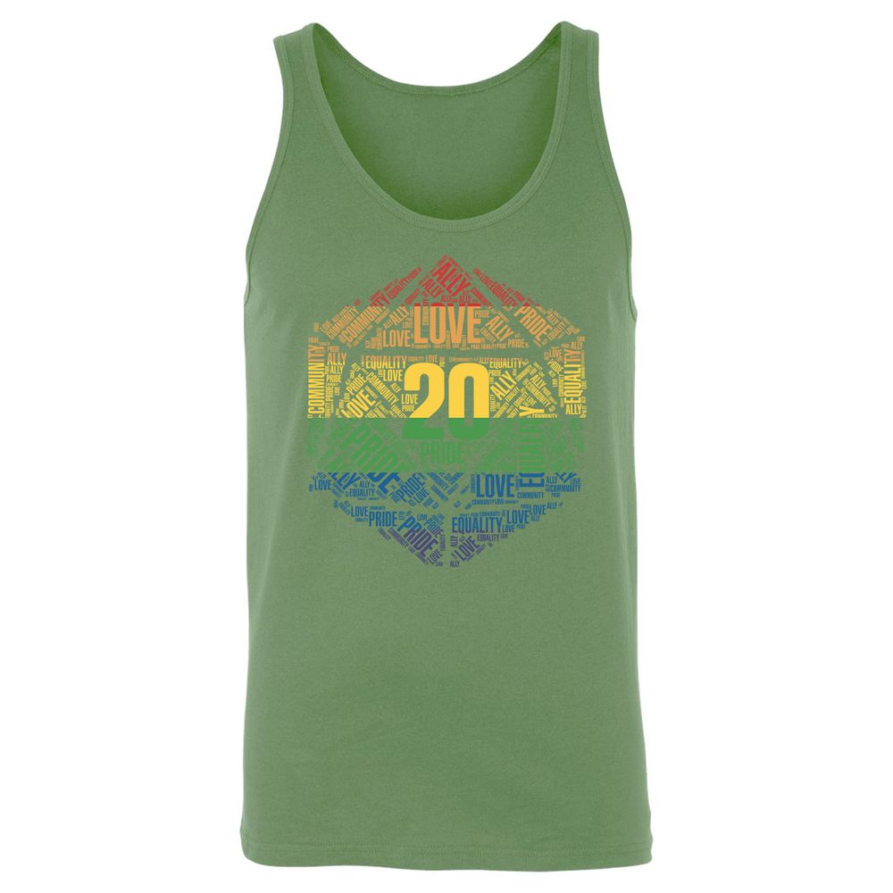 D20 Pride Unisex Jersey Tank - Leaf - 10