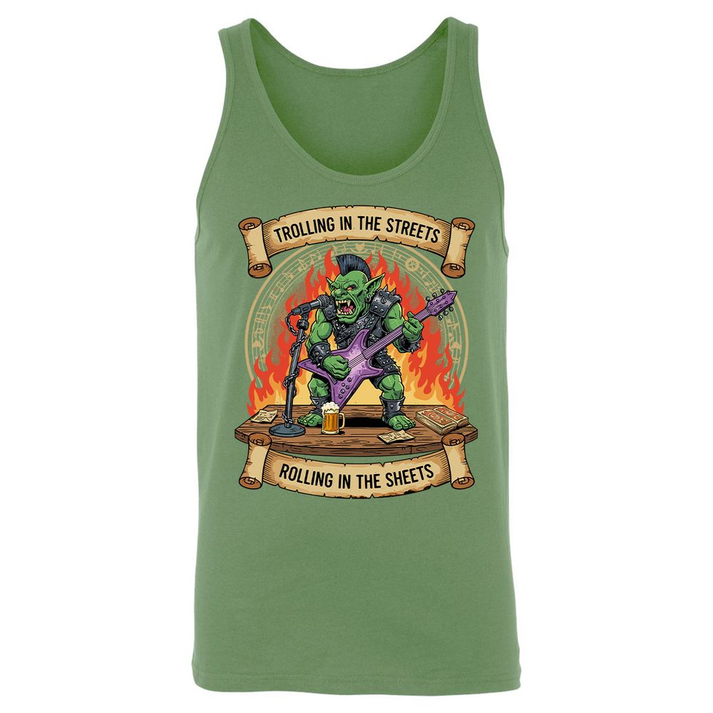 Trolling in the Streets Unisex Jersey Tank - Leaf - 10
