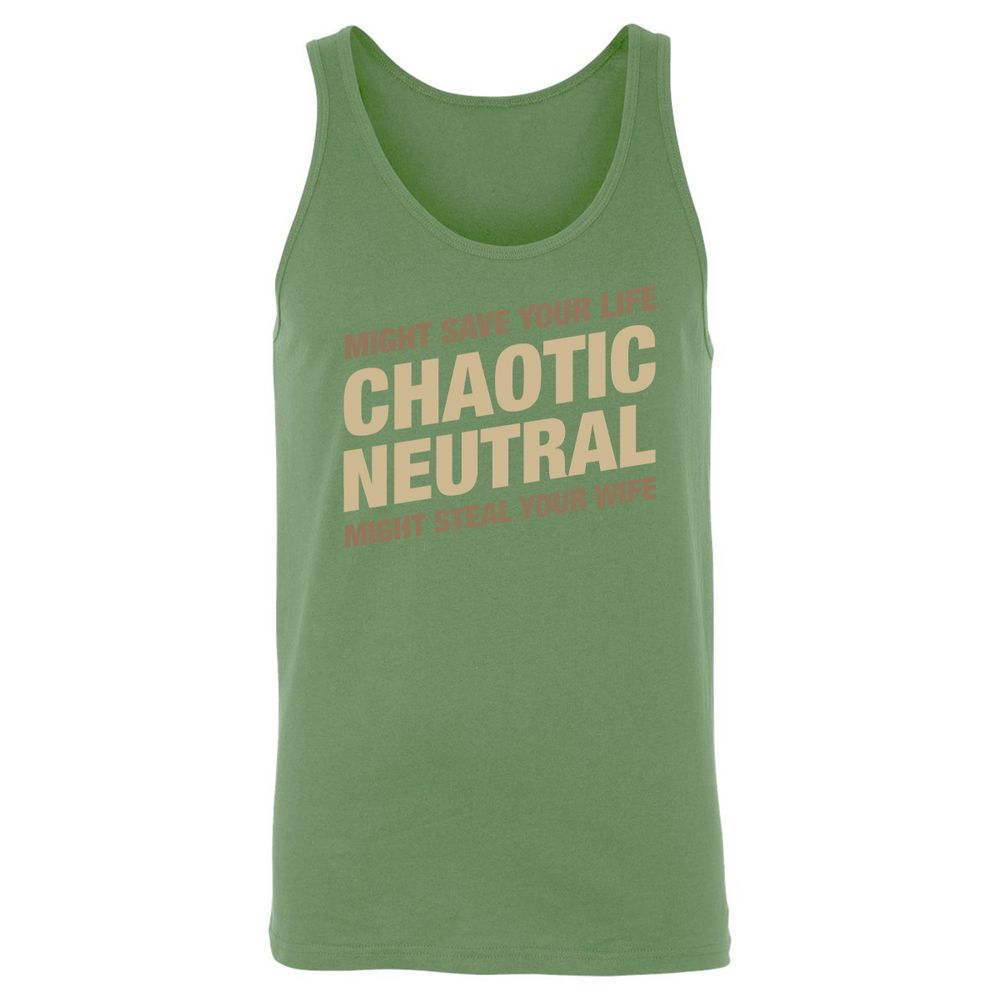 Might Save Your Life Might Steal Your Wife Unisex Jersey Tank - Leaf - 10