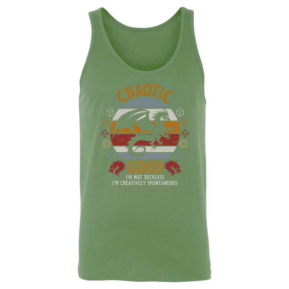 Chaotic Good Unisex Jersey Tank - Leaf - 10