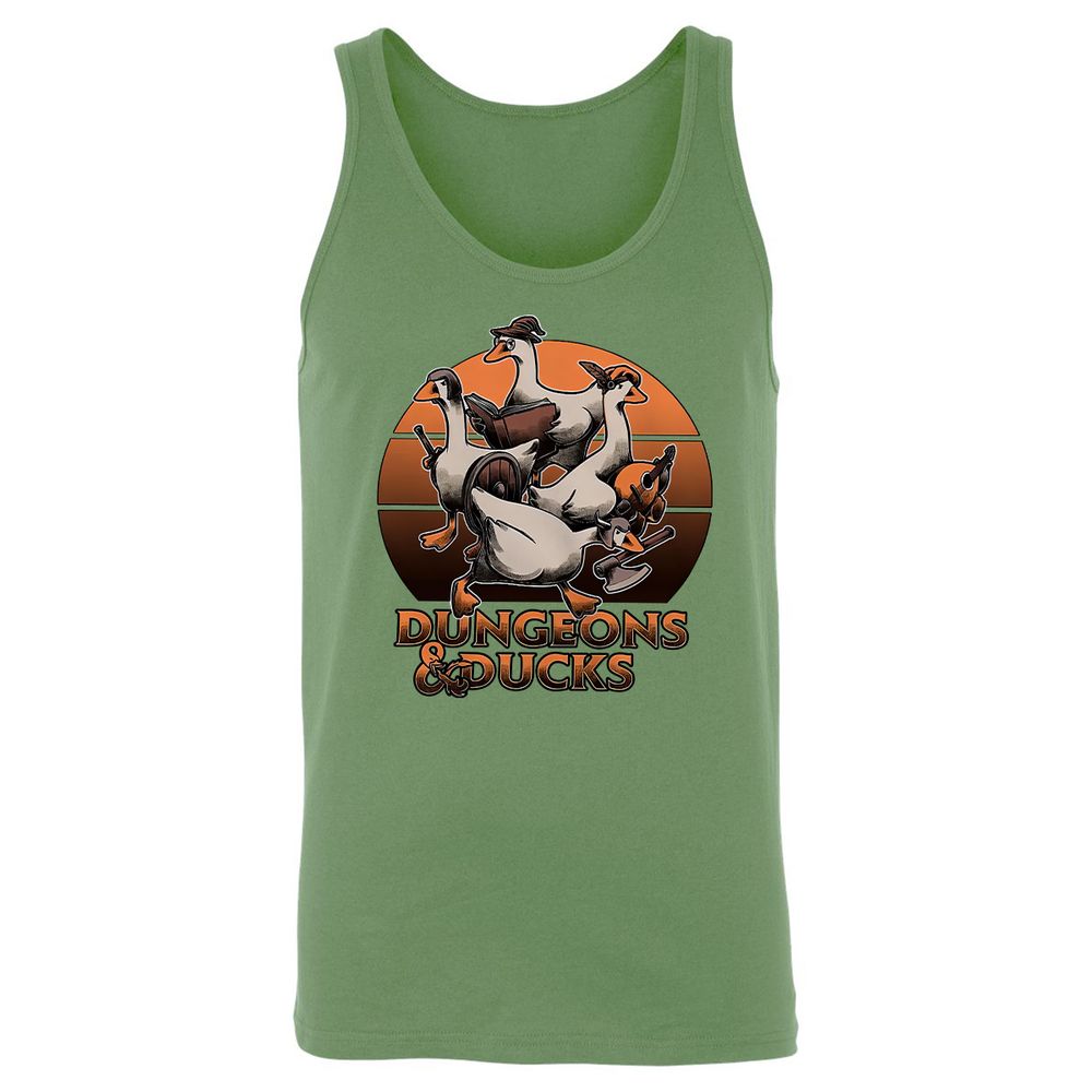 Dungeons And Ducks Unisex Jersey Tank - Leaf - 10