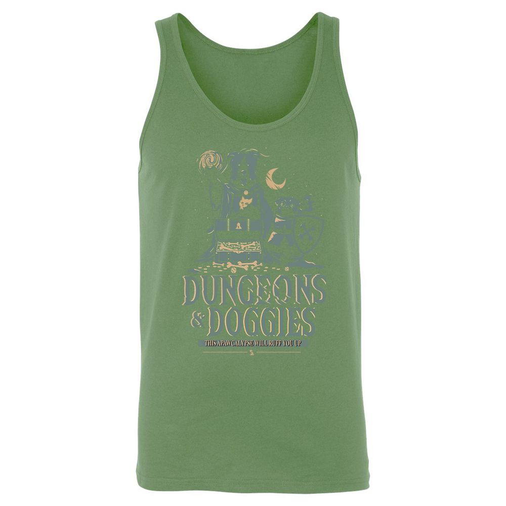 Dungeons & Doggies Unisex Jersey Tank - Leaf - 10