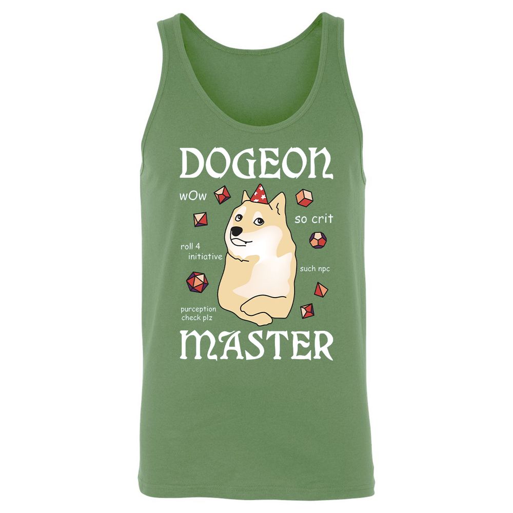 Dogeon Master Unisex Jersey Tank - Leaf - 10
