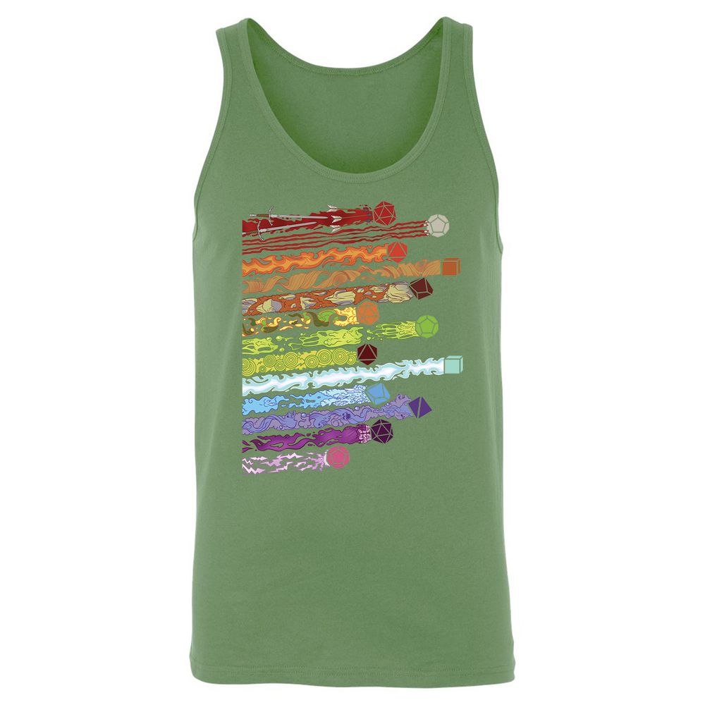 Damage Dices Unisex Jersey Tank - Leaf - 10