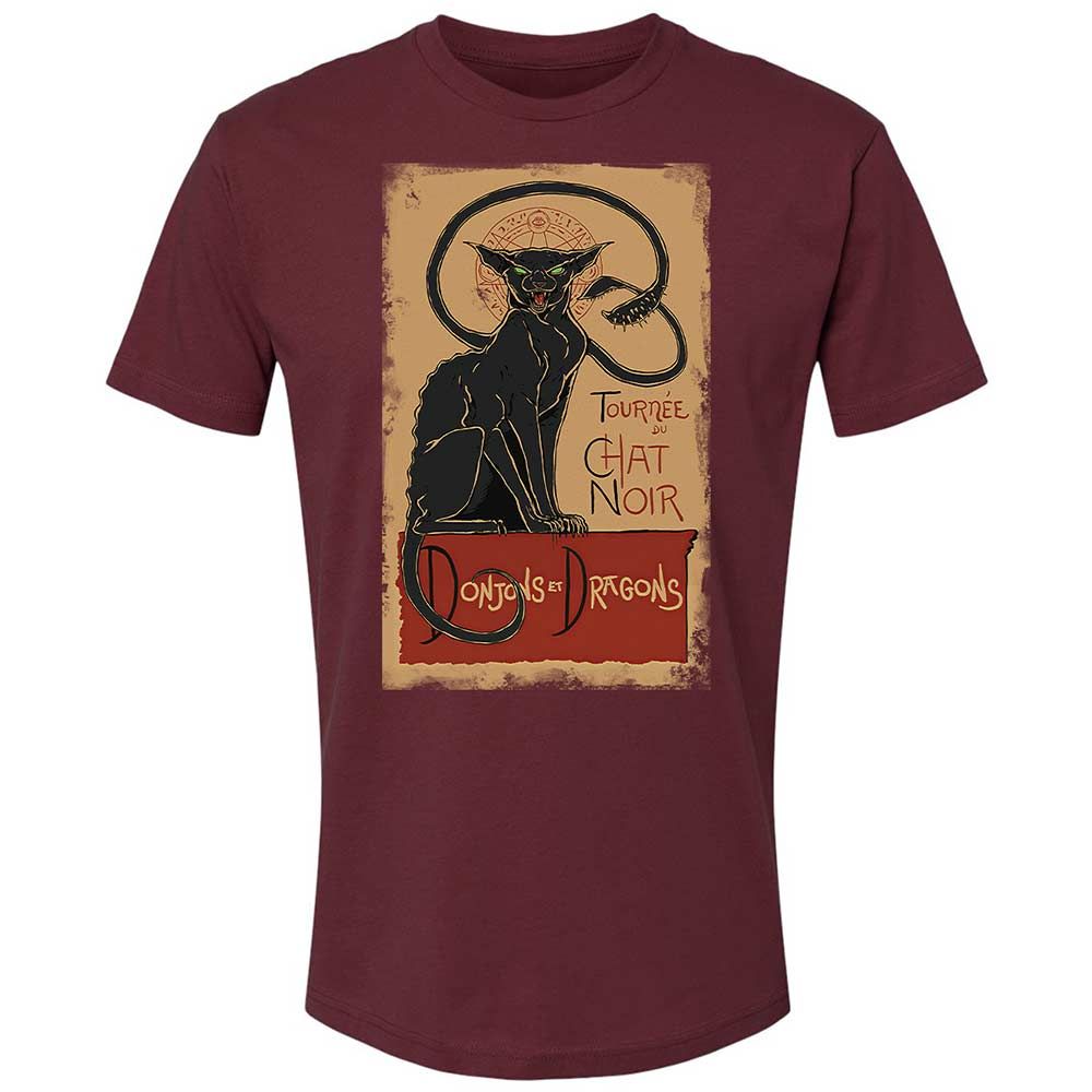 Tournee Du Chat Noir Premium Unisex T-Shirt - Maroon - 10