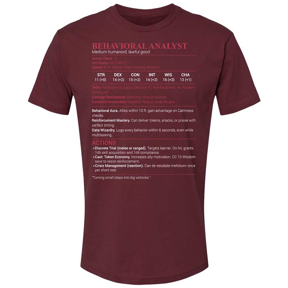 Behavioral Analyst - Maroon - 10