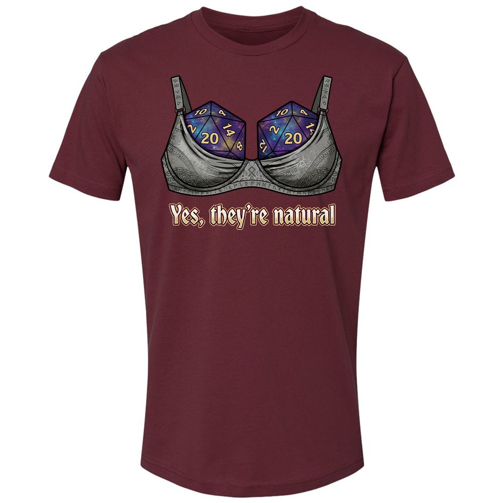 They Are Natural Nat20 Premium Unisex T-Shirt - Maroon - 10
