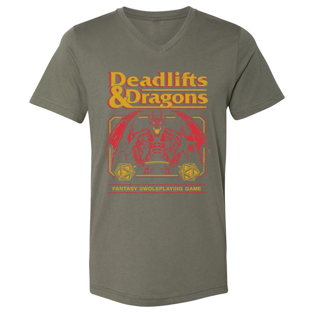 Deadlifts & Dragons - Military Green - 10