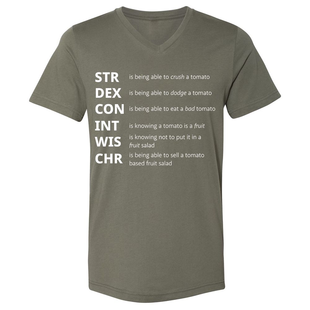 Tomato Stats – RPG Meme Edition - Military Green - 10