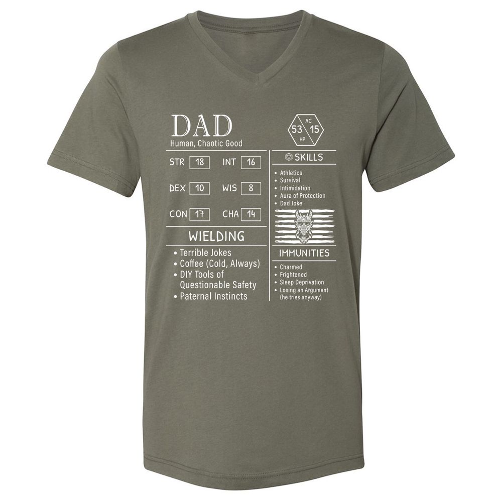 Dad Stats New - Military Green - 10