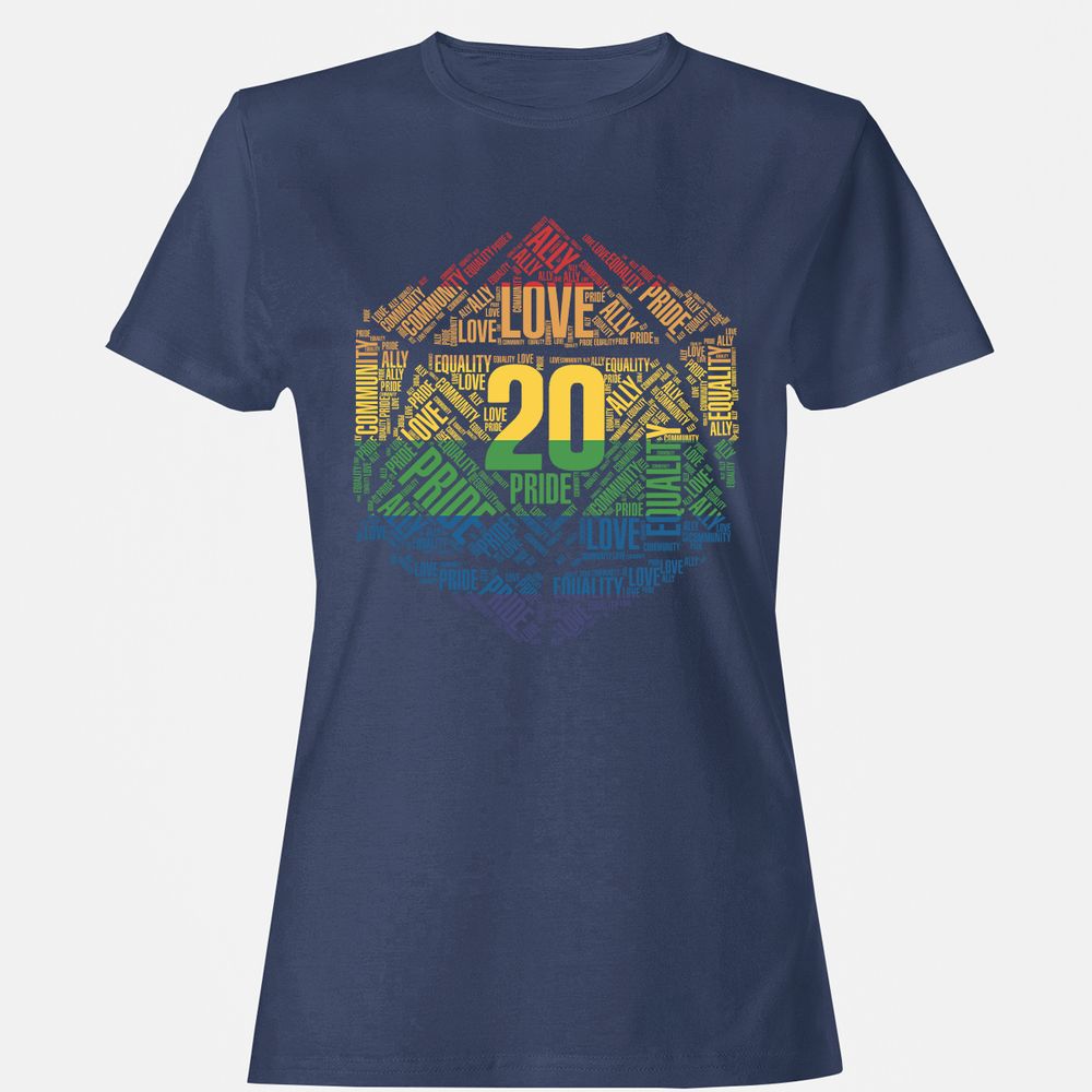 D20 Pride Women's T-Shirt - Navy - 10