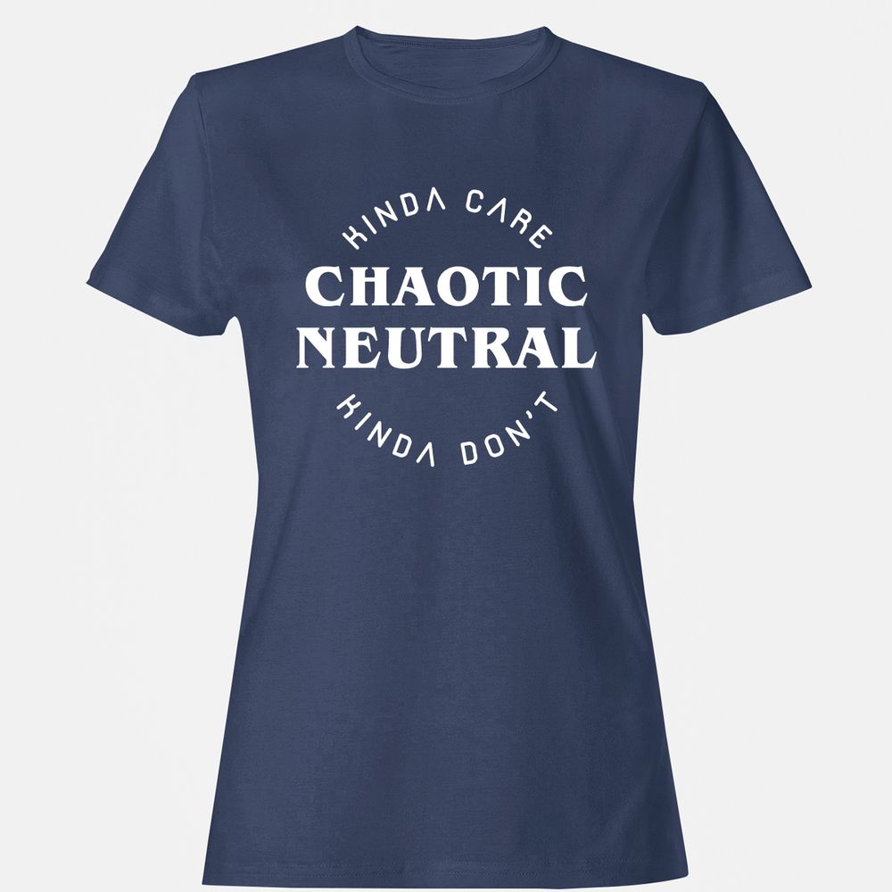 Chaotic Neutral Women's T-Shirt - Navy - 10