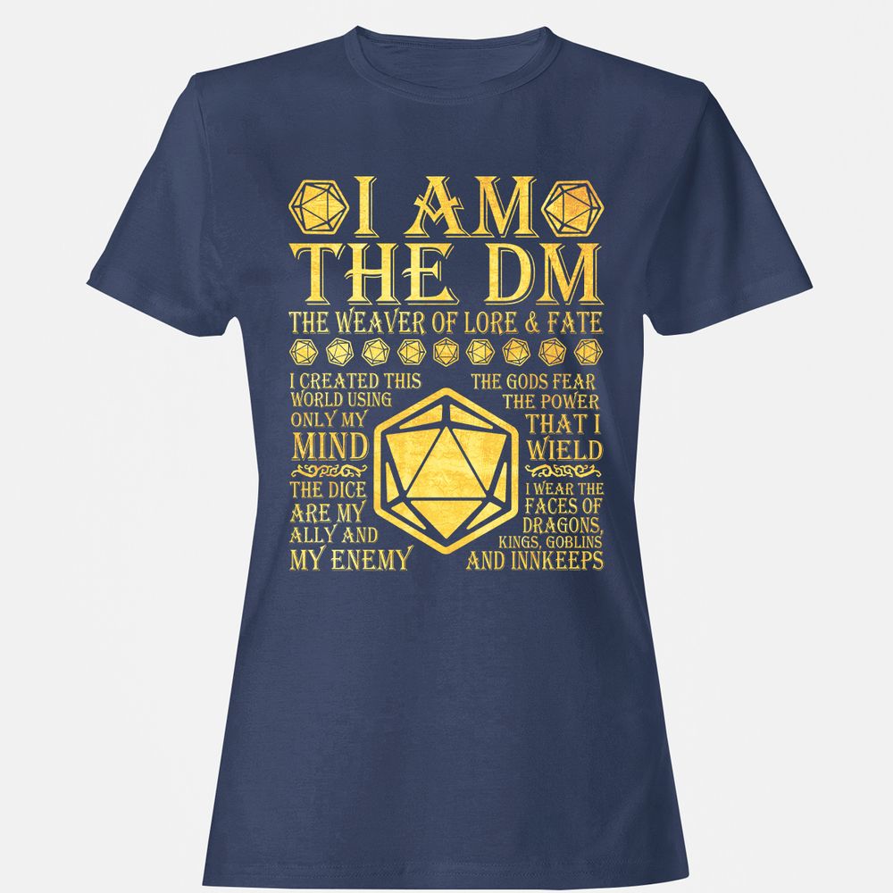I Am The DM Women's T-Shirt - Navy - 10