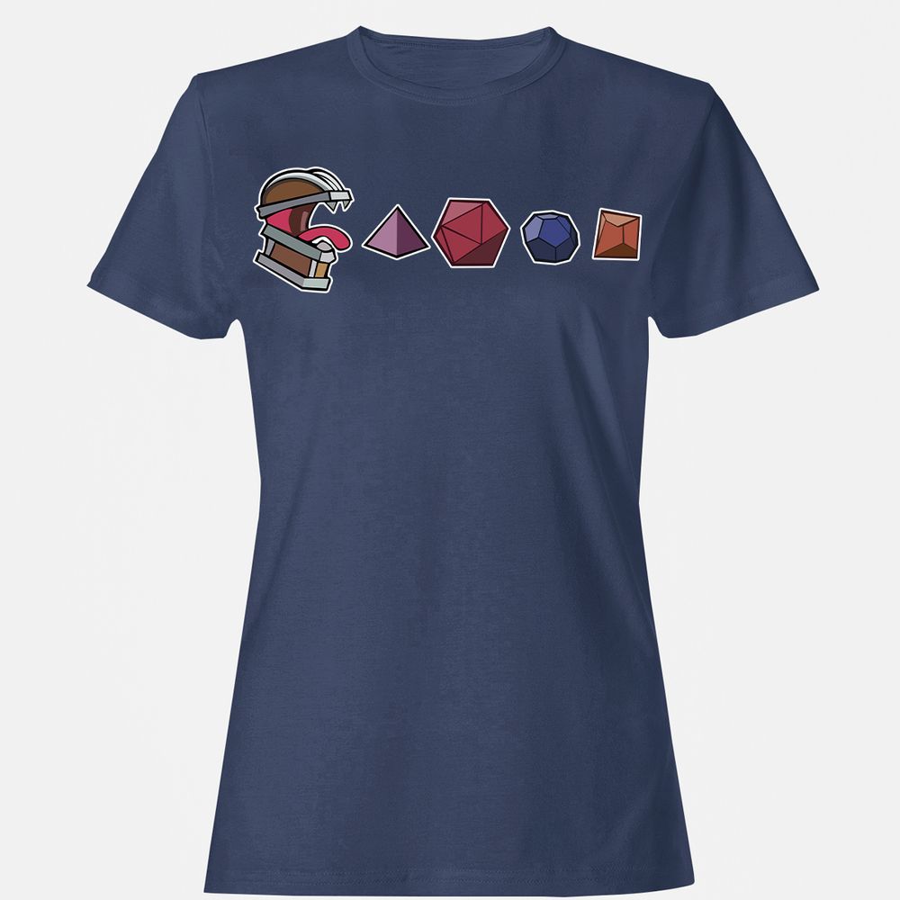 Mimic And Dices Women's T-Shirt - Navy - 10