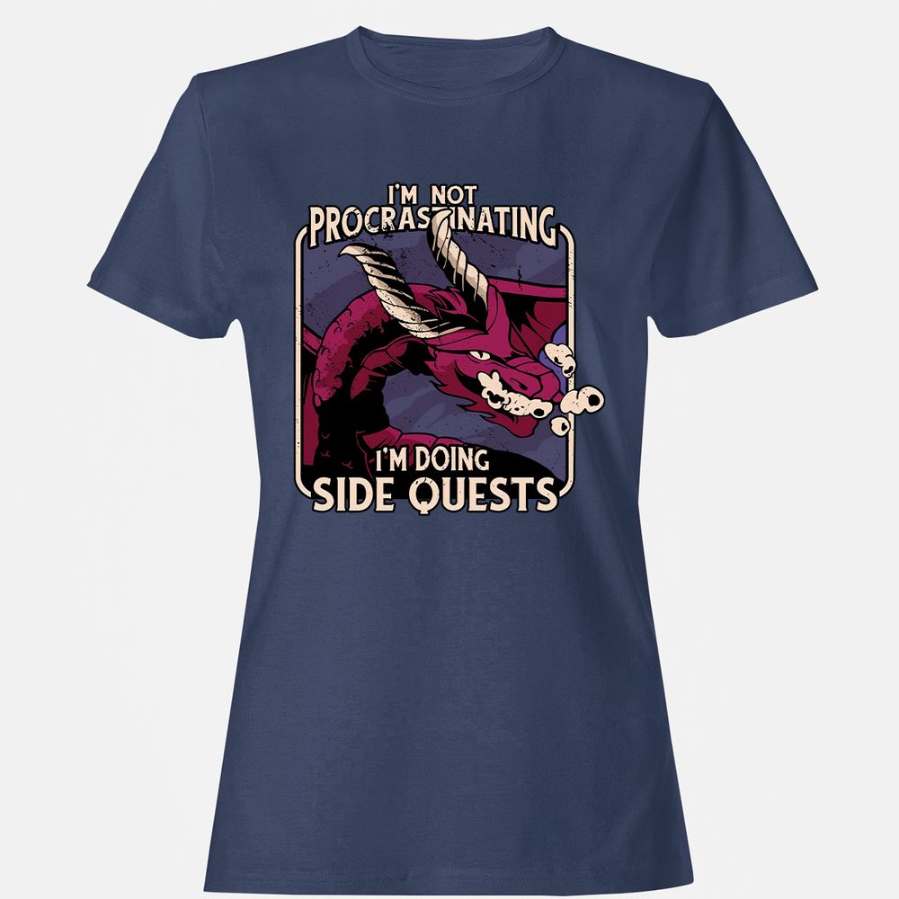 Doing Side Quests Women's T-Shirt - Navy - 10