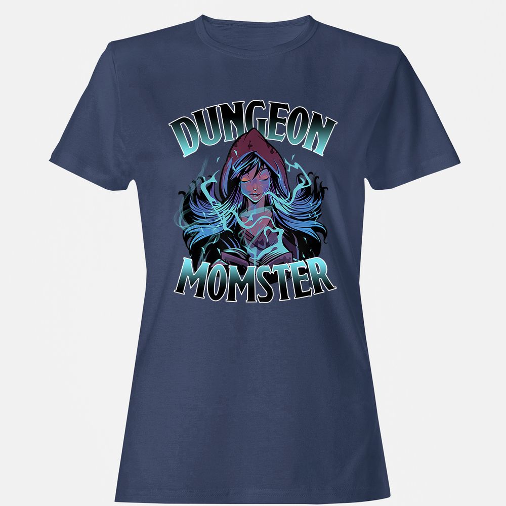 Dungeon Momster Women's T-Shirt - Navy - 10