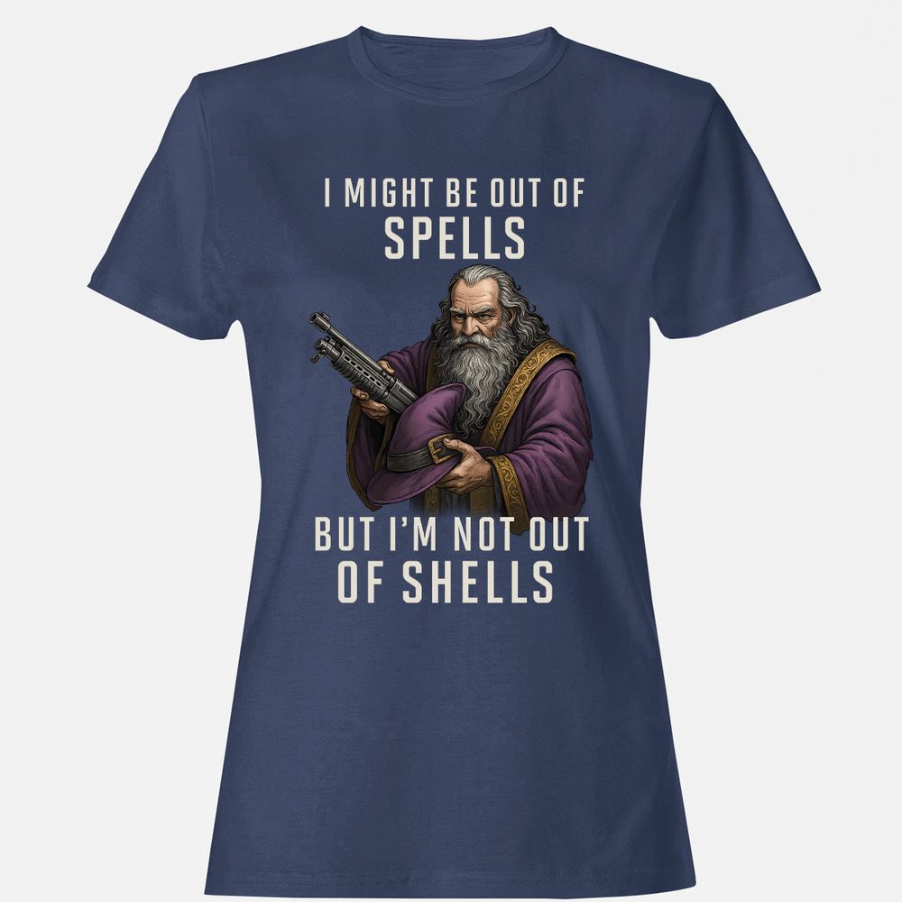 Not Out Of Shells Women's T-Shirt - Navy - 10