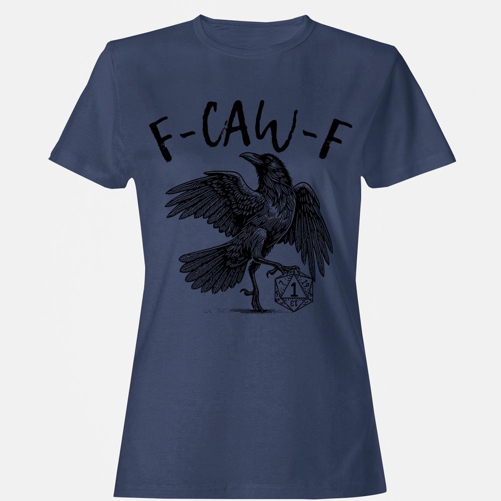 Women's T-Shirt - White - Navy - 10
