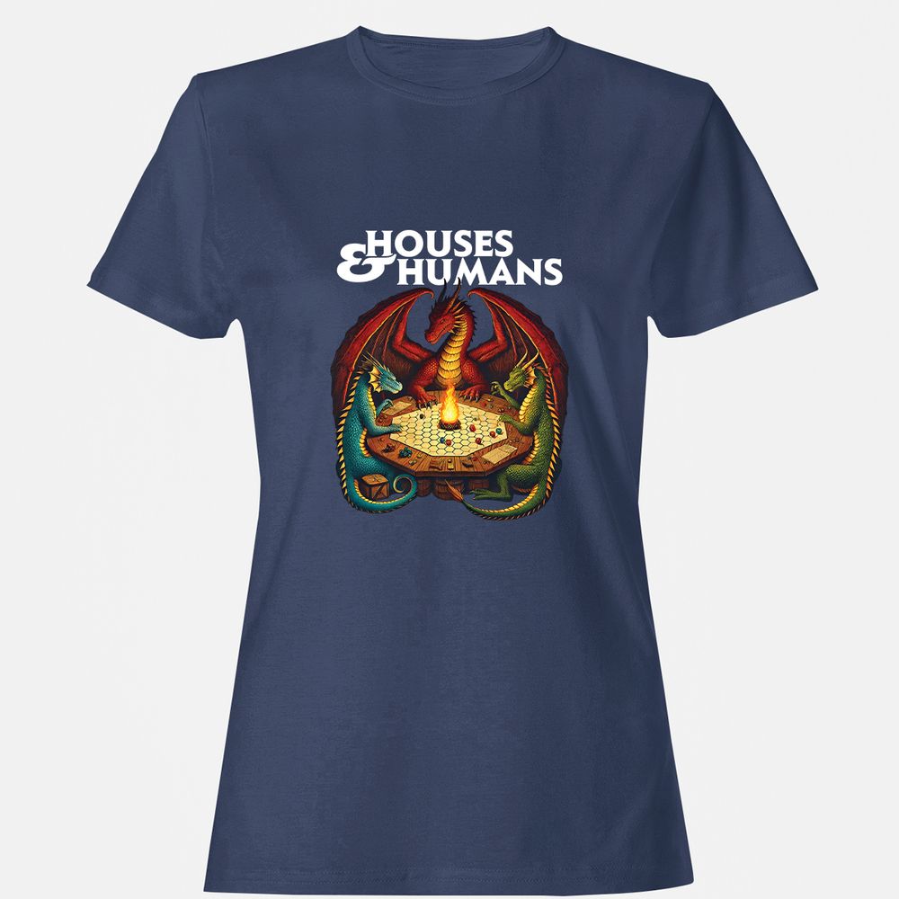 Houses & Humans Women's T-Shirt - Navy - 10