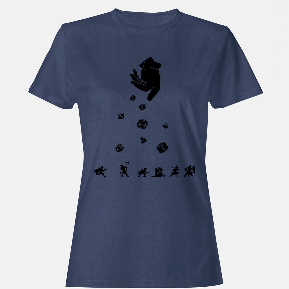 Rocks Fall, Everyone Dice Women's T-Shirt - Navy - 10