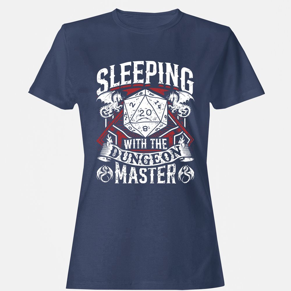 Sleeping With The DM Women's T-Shirt - Navy - 10
