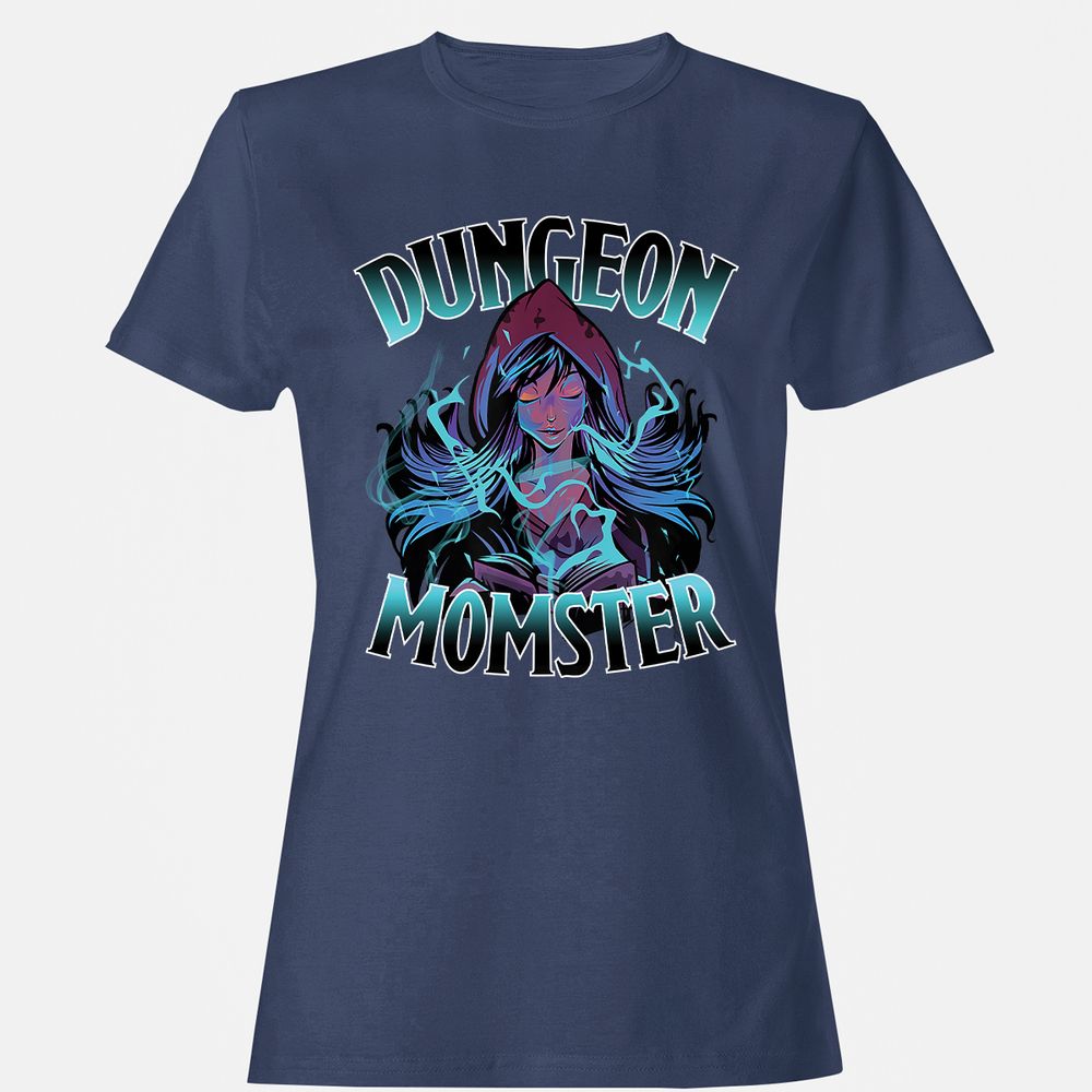 Dungeon Momster Women's T-Shirt - Navy - 10