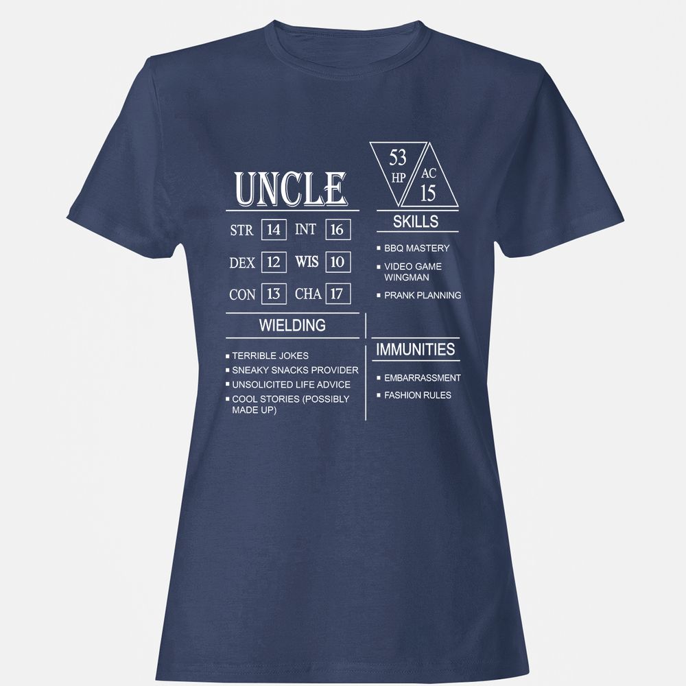 Uncle Stats Women's T-Shirt - Navy - 10