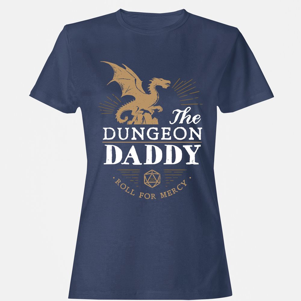 Dungeon Daddy Roll For Mercy Women's T-Shirt - Navy - 10