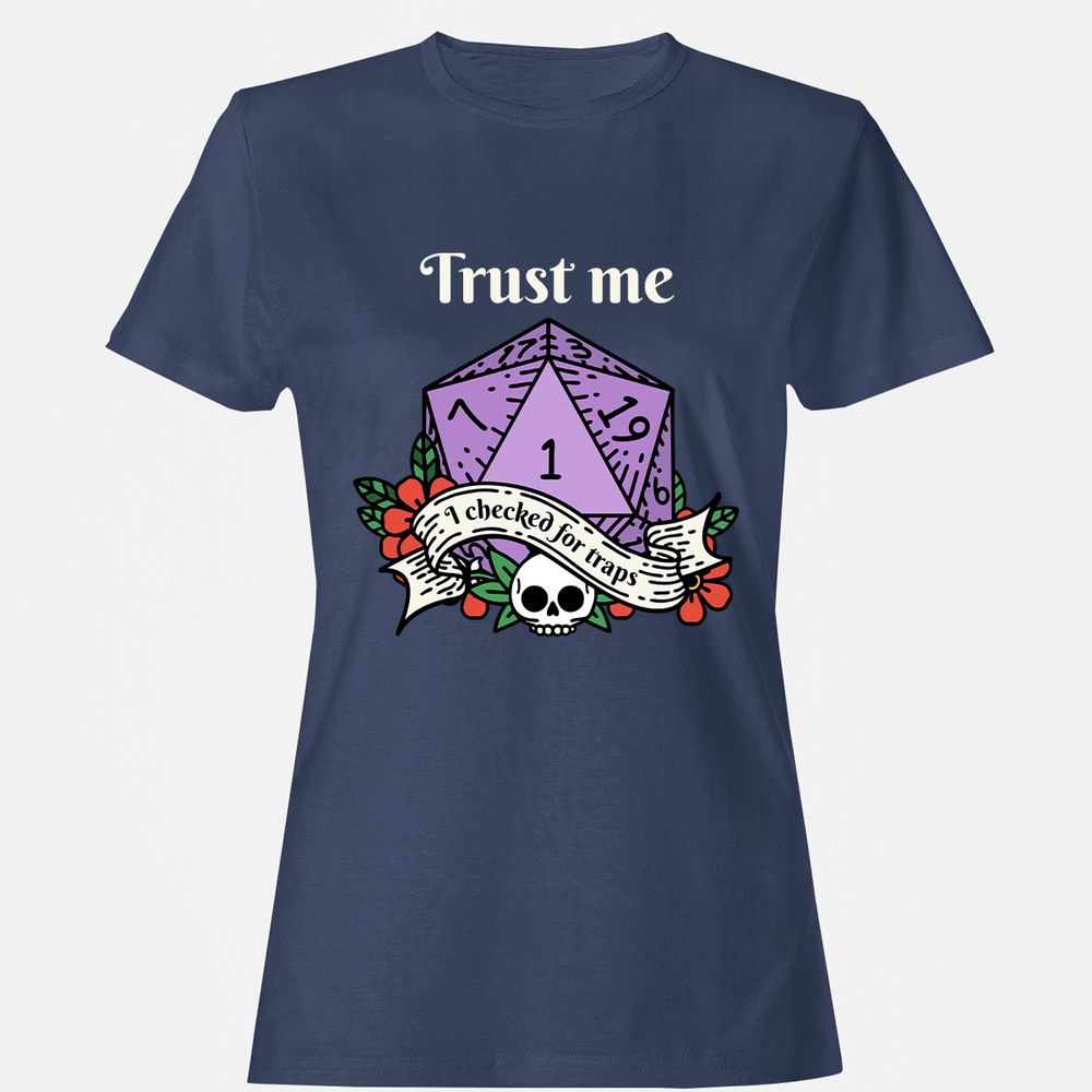 Trust Me I Checked for Traps - Navy - 10