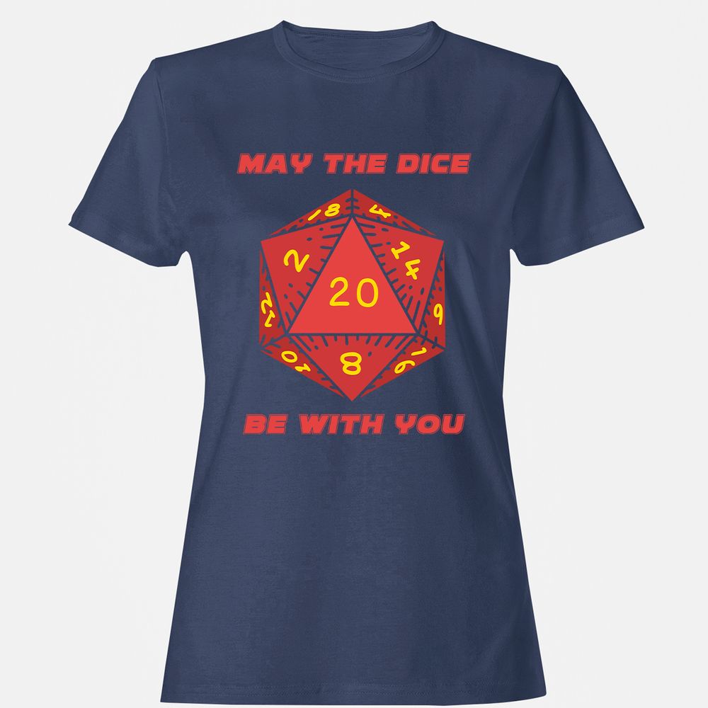 May the Dice Be With You - Navy - 10