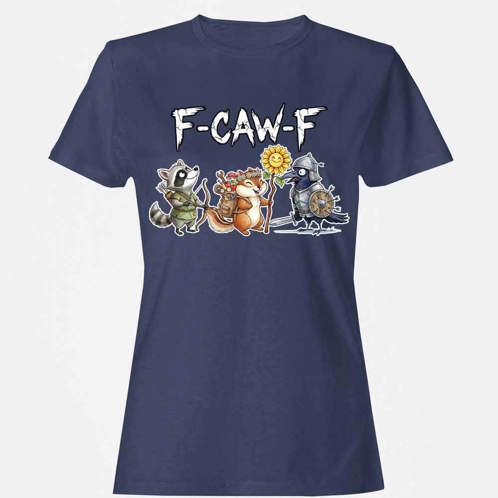 F-CAW-F Adventuring party Women's T-Shirt - Navy - 10