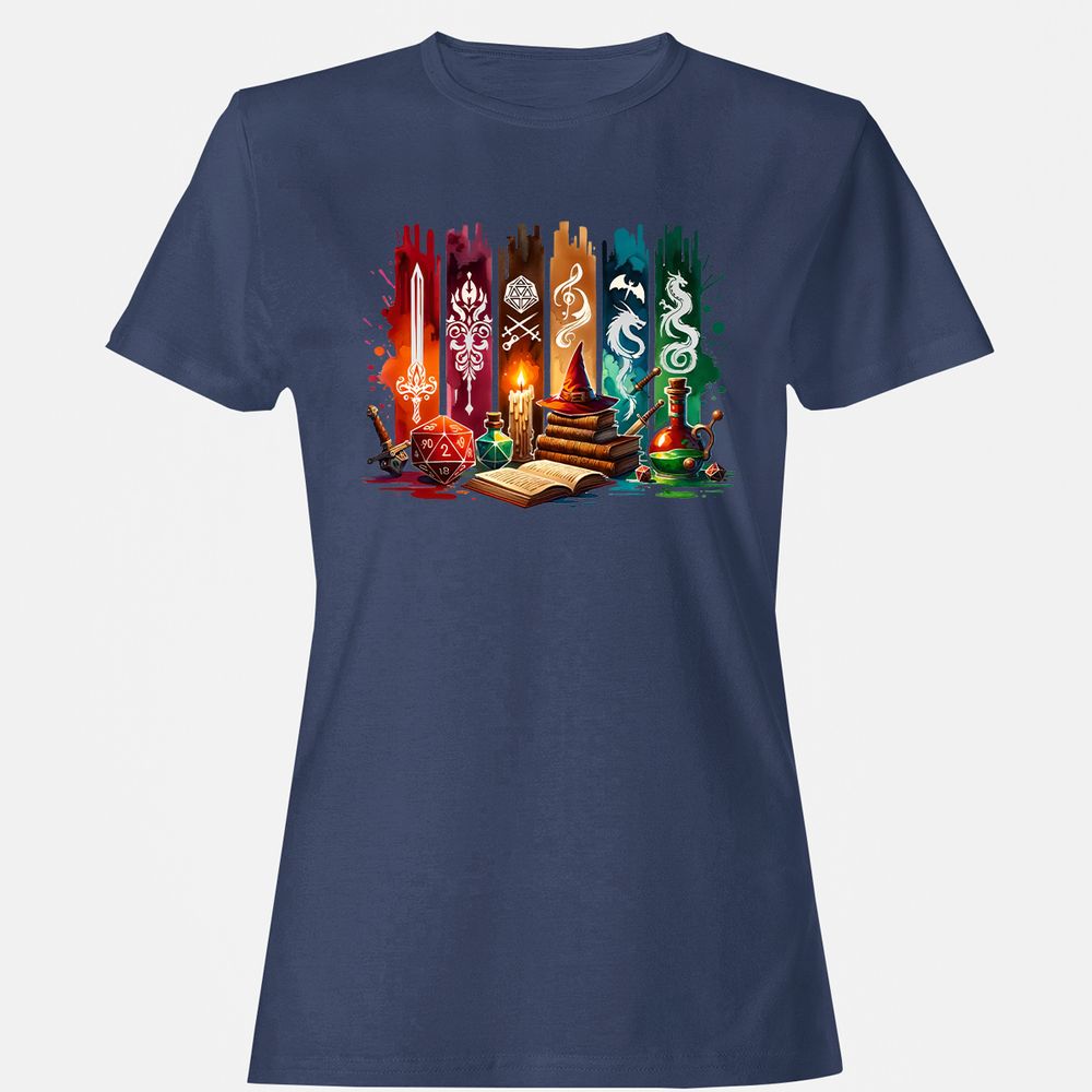 DnD Classes Women's T-Shirt - Navy - 10