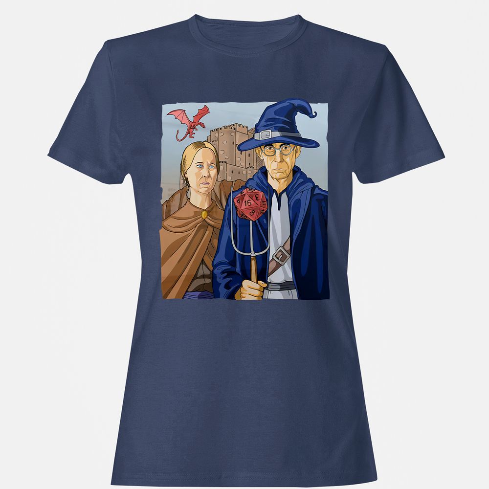 DnD Gothic Women's T-Shirt - Navy - 10