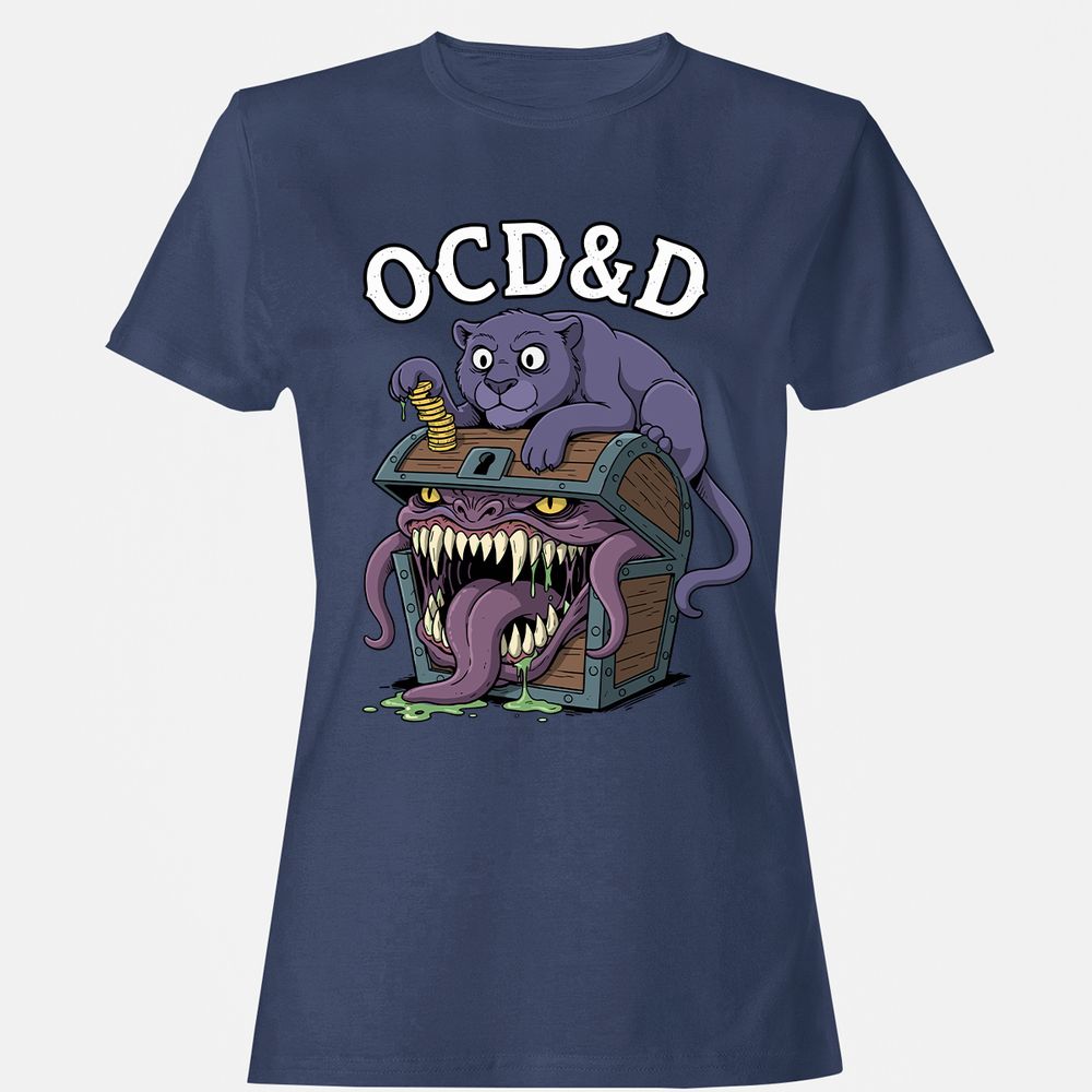 OCD&D Women's T-Shirt - Navy - 10