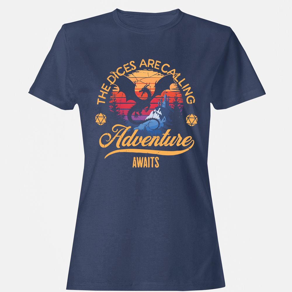 The Dices Are Calling Women's T-Shirt - Navy - 10