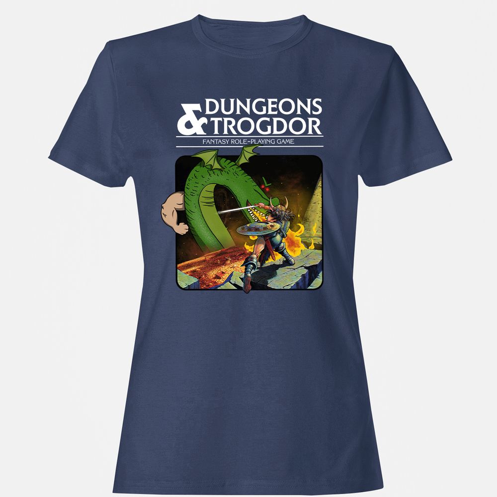 Trogdor Women's T-Shirt - Navy - 10