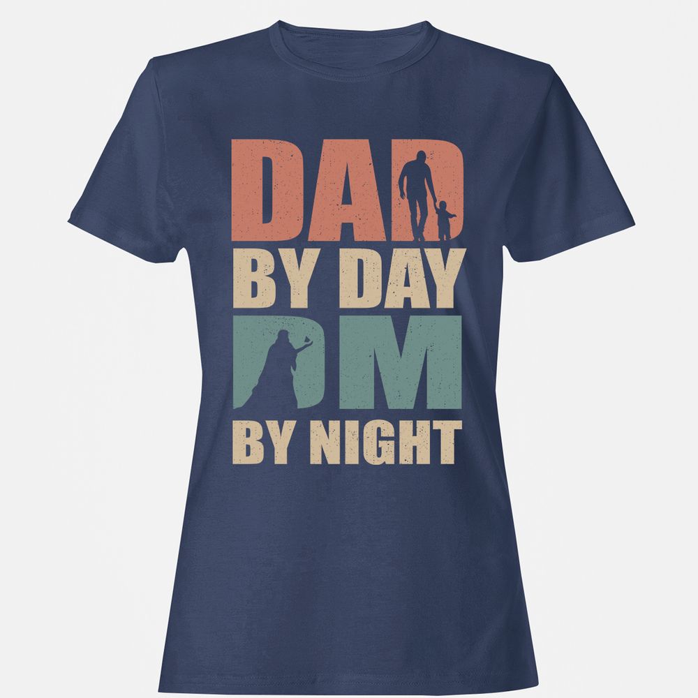 Dad By Day DM By Night - Navy - 10
