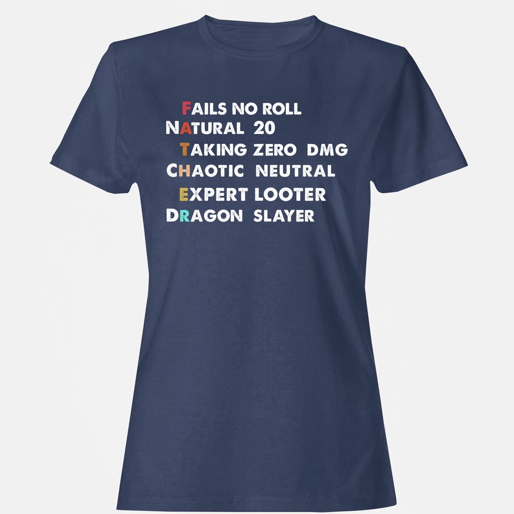 Father D&D Women's T-Shirt - Navy - 10