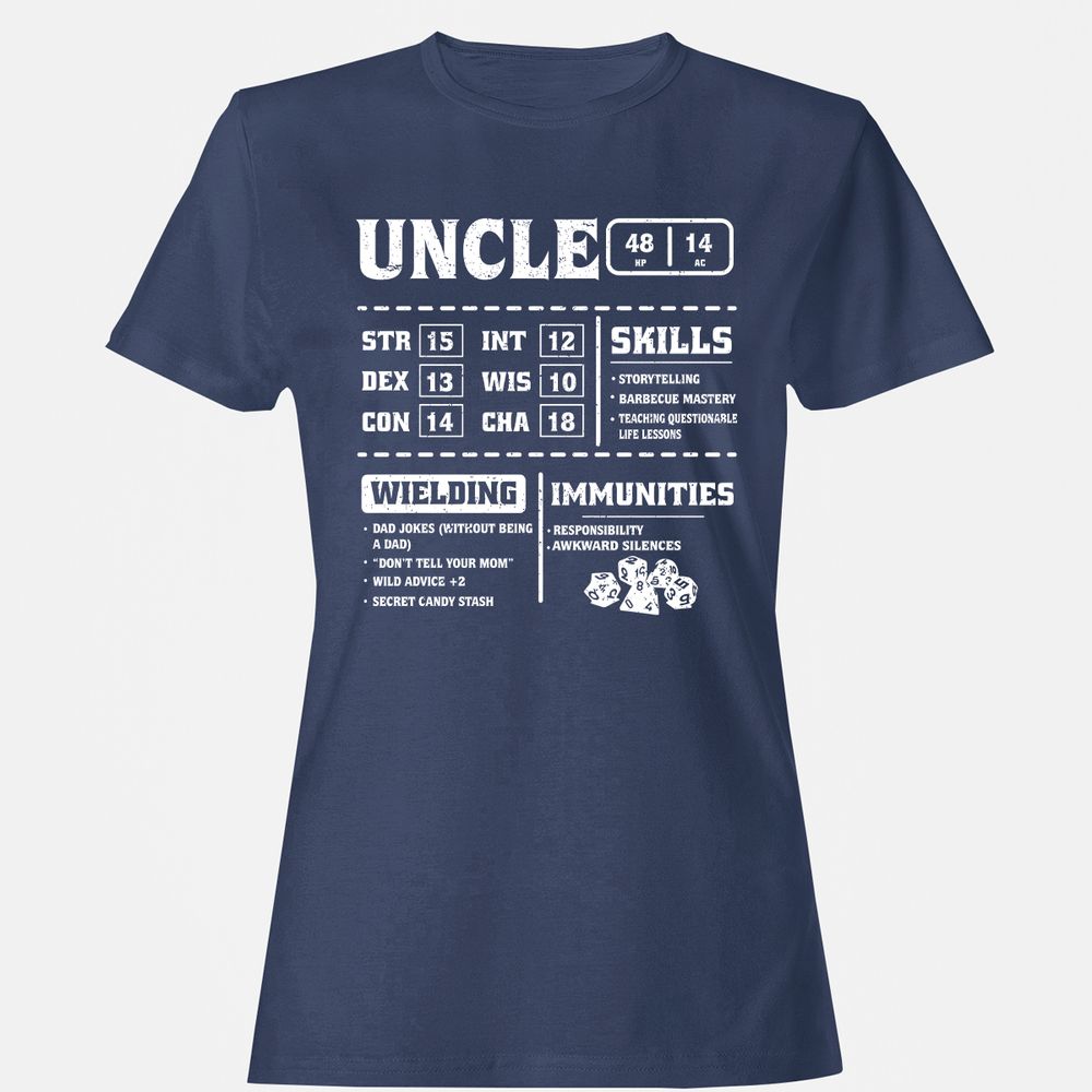 Uncle Stats Women's T-Shirt - Navy - 10